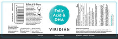 Viridian Folic Acid & DHA 90s