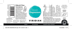 Viridian Organic Magnesium 30s