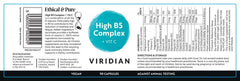 Viridian High B5 Complex + Vit C 90s