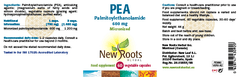 New Roots Herbal PEA Palmitoylethanolamide 600mg 60s