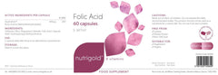 Nutrigold Folic Acid 60s