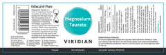 Viridian Magnesium Taurate 90s
