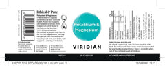 Viridian Potassium & Magnesium 30s