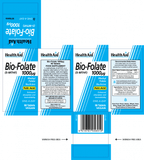 Health Aid Bio-Folate (5-MTHF) 1000ug 90s