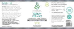Cytoplan Daily D3 + K2 60s