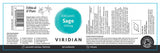 Viridian Organic Sage 400mg 30s