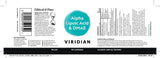 Viridian Alpha Lipoic Acid & DMAE 90s