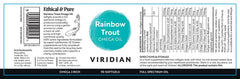 Viridian Omega Oil Rainbow Trout Oil 90s