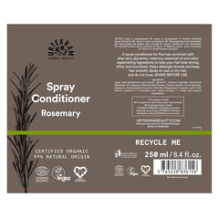Urtekram Spray Conditioner Rosemary 250ml