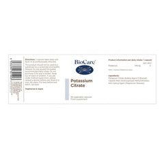 BioCare Potassium Citrate 90s