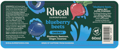 Rheal Superfoods Blueberry Beets Shot 60ml (SINGLE)