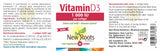 New Roots Herbal Vitamin D3 1000iu 60s