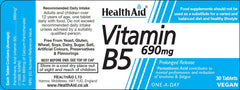 Health Aid Vitamin B5 690mg 30s