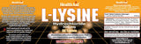 Health Aid L-Lysine Hydrochloride 500mg 60s