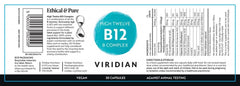 Viridian High Twelve B12 B-Complex 30s