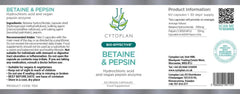 Cytoplan Betaine & Pepsin 60s