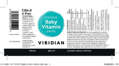 Viridian Viridikid Baby Vitamin Drops 50ml