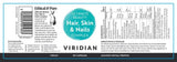 Viridian Ultimate Beauty Hair, Skin & Nails Complex 30s