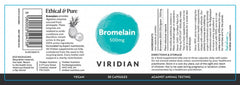 Viridian Bromelain 500mg 30s