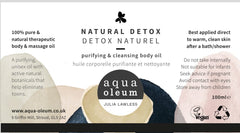 Aqua Oleum Natural Detox Purifying & Cleansing Body Oil 100ml