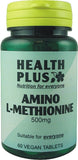 Health Plus Amino L-Methionine 500mg