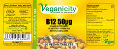 Veganicity B12 50Âµg