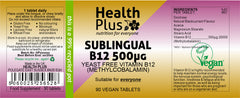 Health Plus B12 500µg Sublingual