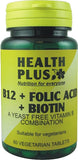 Health Plus B12 + Folic Acid + Biotin