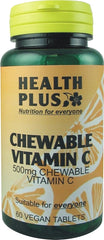 Health Plus Chewable Vitamin C 500mg