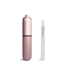 The Last Straw - CORAL -  The reusable + portable telescopic straw with keychain case