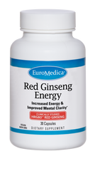 EuroMedica Red Ginseng Energy - 30 Capsules