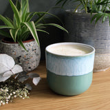 Hayes & White Herbal Alchemy Essential Oil Candle | Luxury Ceramic Pot – Green | 500g | Lavender & Sage | Soy Wax