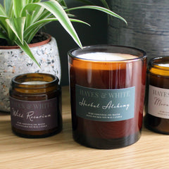 Hayes & White Herbal Alchemy Essential Oil Candle | Large – 260g | Lavender & Sage | Soy Wax | Hand-Poured in Sussex