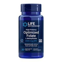 Life Extension High Potency Optimized Folate (L-Methylfolate) - 30 Tablets