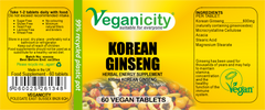 Veganicity Korean Ginseng 600mg