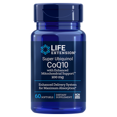 Life Extension Super Ubiquinol CoQ10 with Enhanced Mitochondrial Support 100mg - 60 Softgels