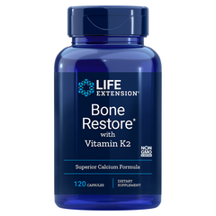 Life Extension Bone Restore with Vitamin K2 - 120 Capsules