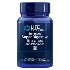 Life Extension Enhanced Super Digestive Enzymes with Probiotics - 60 Capsules