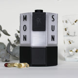 7-Day Tablet & Capsule Dispenser – Black