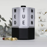 7-Day Tablet & Capsule Dispenser – Black