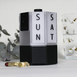 7-Day Tablet & Capsule Dispenser – Black