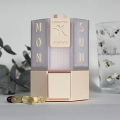 7-Day Tablet & Capsule Dispenser – Cream