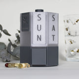 7-Day Tablet & Capsule Dispenser – Dark Grey