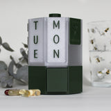 7-Day Tablet & Capsule Dispenser – Forest Green