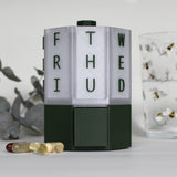 7-Day Tablet & Capsule Dispenser – Forest Green