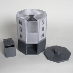 7-Day Tablet & Capsule Dispenser – Dark Grey