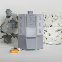 7-Day Tablet & Capsule Dispenser – Grey