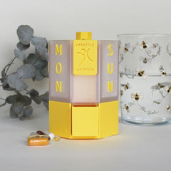 7-Day Tablet & Capsule Dispenser – Yellow