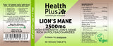 Health Plus Lion's Mane 2500mg