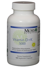 Moss Nutrition Vitamin D + K 5000 - 180 Capsules